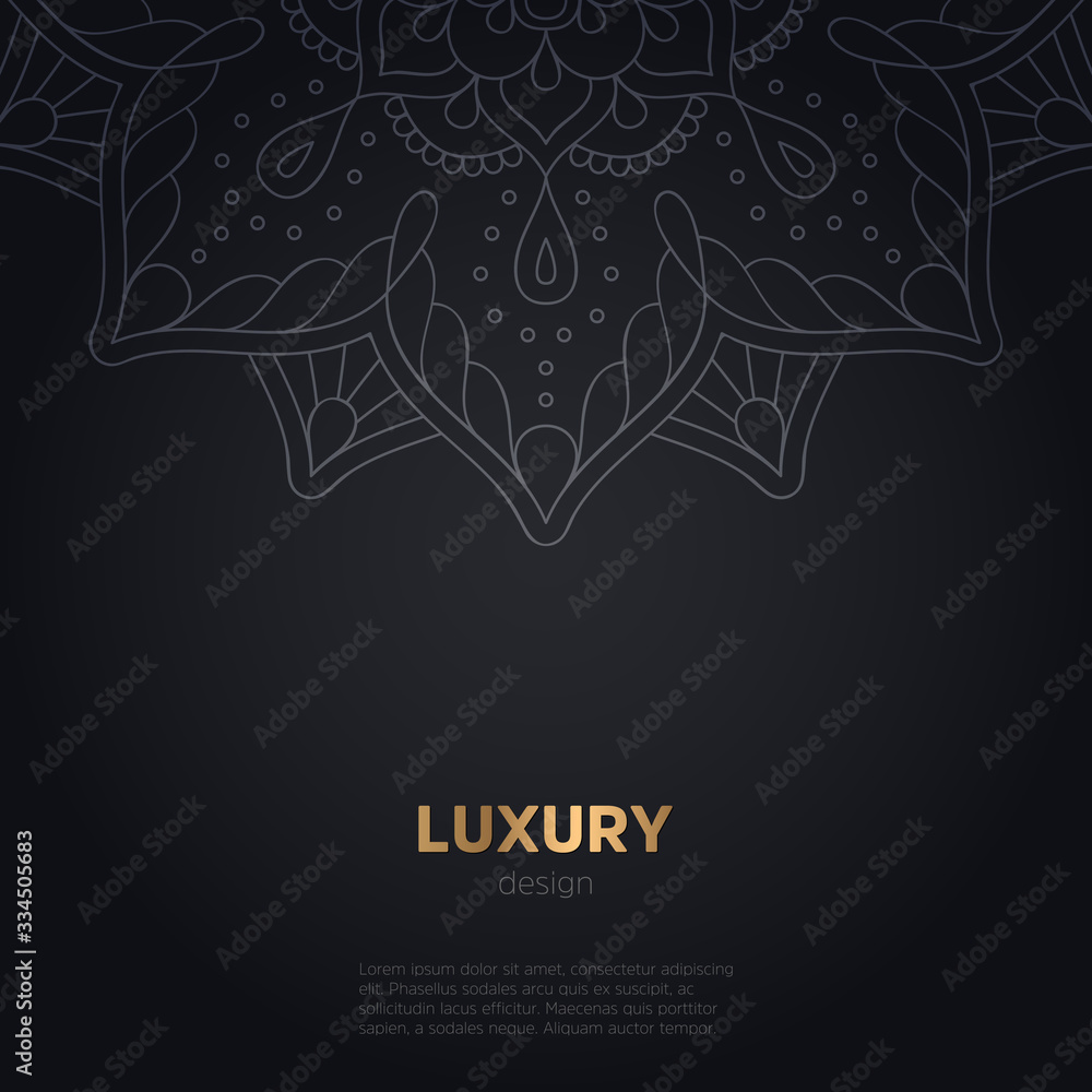 luxury mandala dark design background luxury mandala dark design background