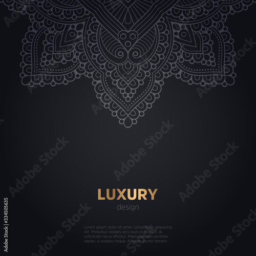 luxury mandala dark design background
