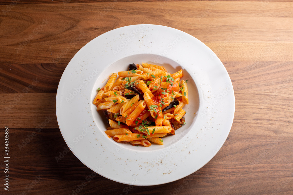 details of fresh pasta with tomato and veggie, italian style details of fresh pasta with tomato and veggie, italian style