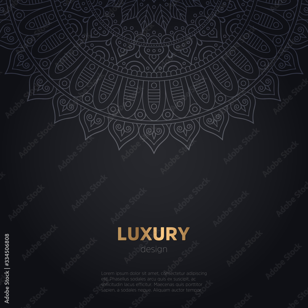 luxury mandala dark design background luxury mandala dark design background