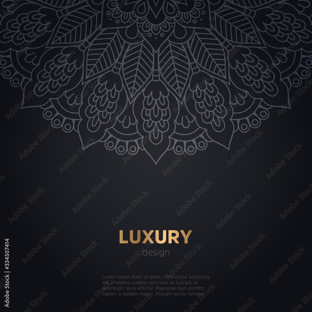 luxury mandala dark design background luxury mandala dark design background
