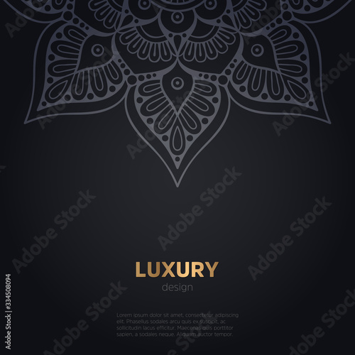 luxury mandala dark design background