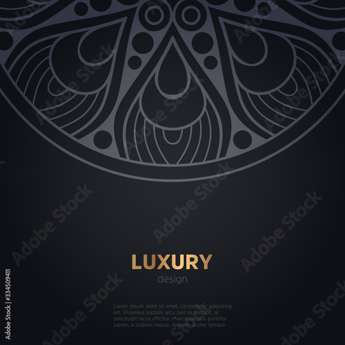 luxury mandala dark design background