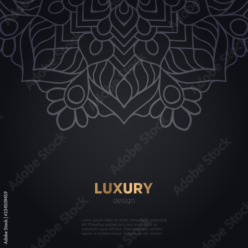luxury mandala dark design background