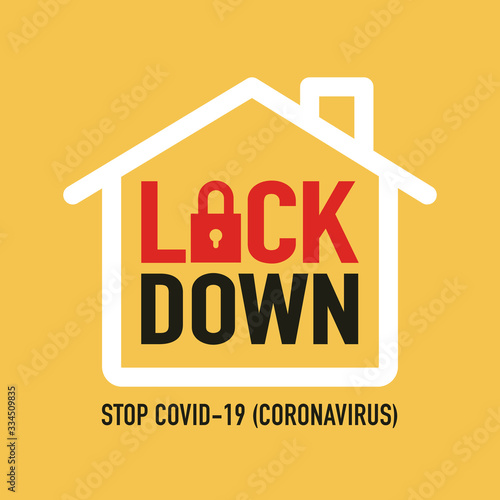 Covid-19 lockdown for quarantine concept. Protect yourself and help prevent spreading the virus to others. Novel Coronavirus (2019-nCoV).