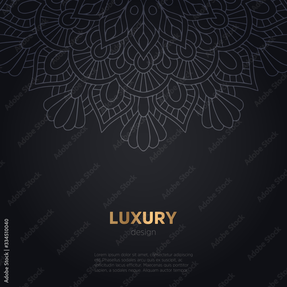 luxury mandala dark design background luxury mandala dark design background
