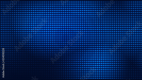 Dot blue pattern screen led light gradient texture background. Abstract technology big data digital background. 3d rendering.