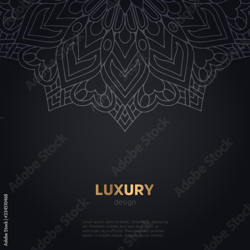 luxury mandala dark design background