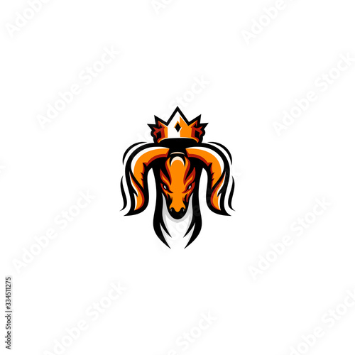 goat logo design vector abstract illustrator