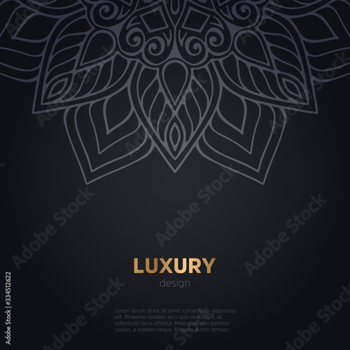 luxury mandala dark design background