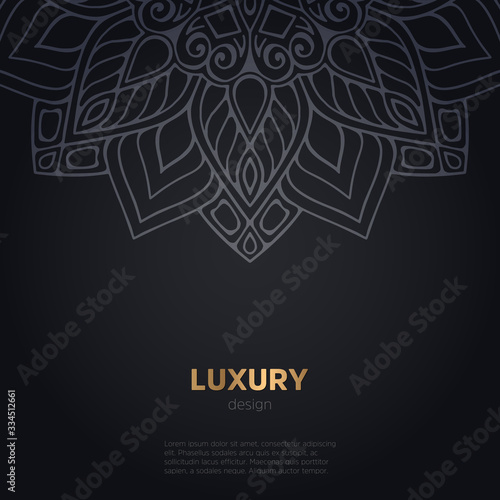 luxury mandala dark design background