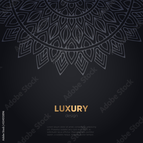 luxury mandala dark design background