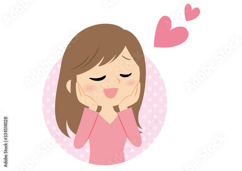 女性の表情　うっとり