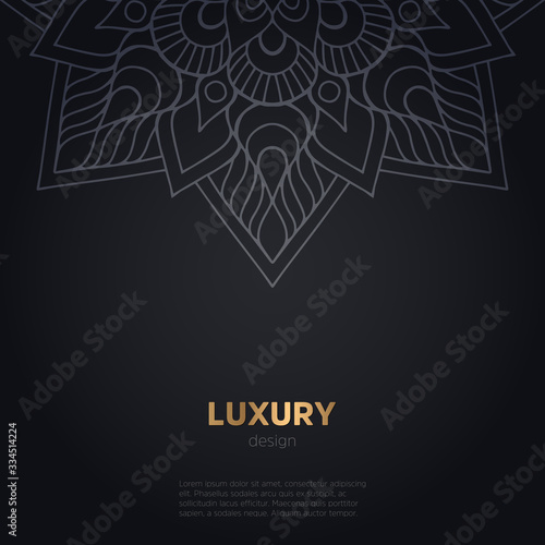 luxury mandala dark design background