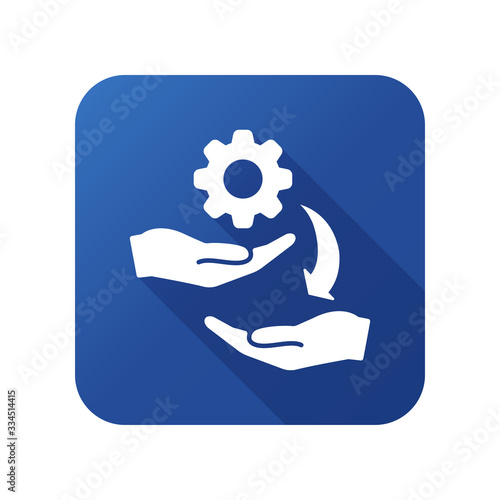 Transferring skill icon vector illustration