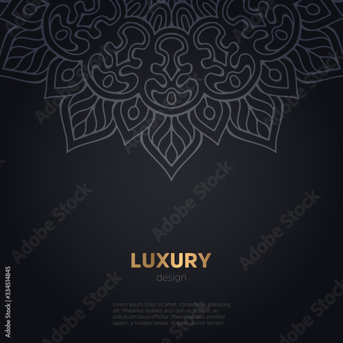 luxury mandala dark design background