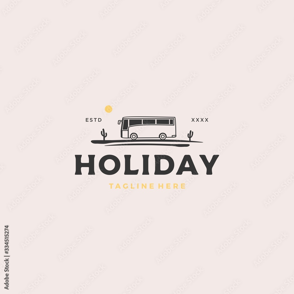 Holiday logo design vector illustration Holiday logo design vector illustration