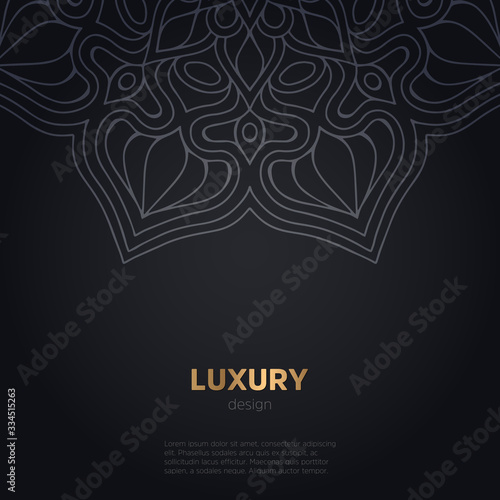 luxury mandala dark design background