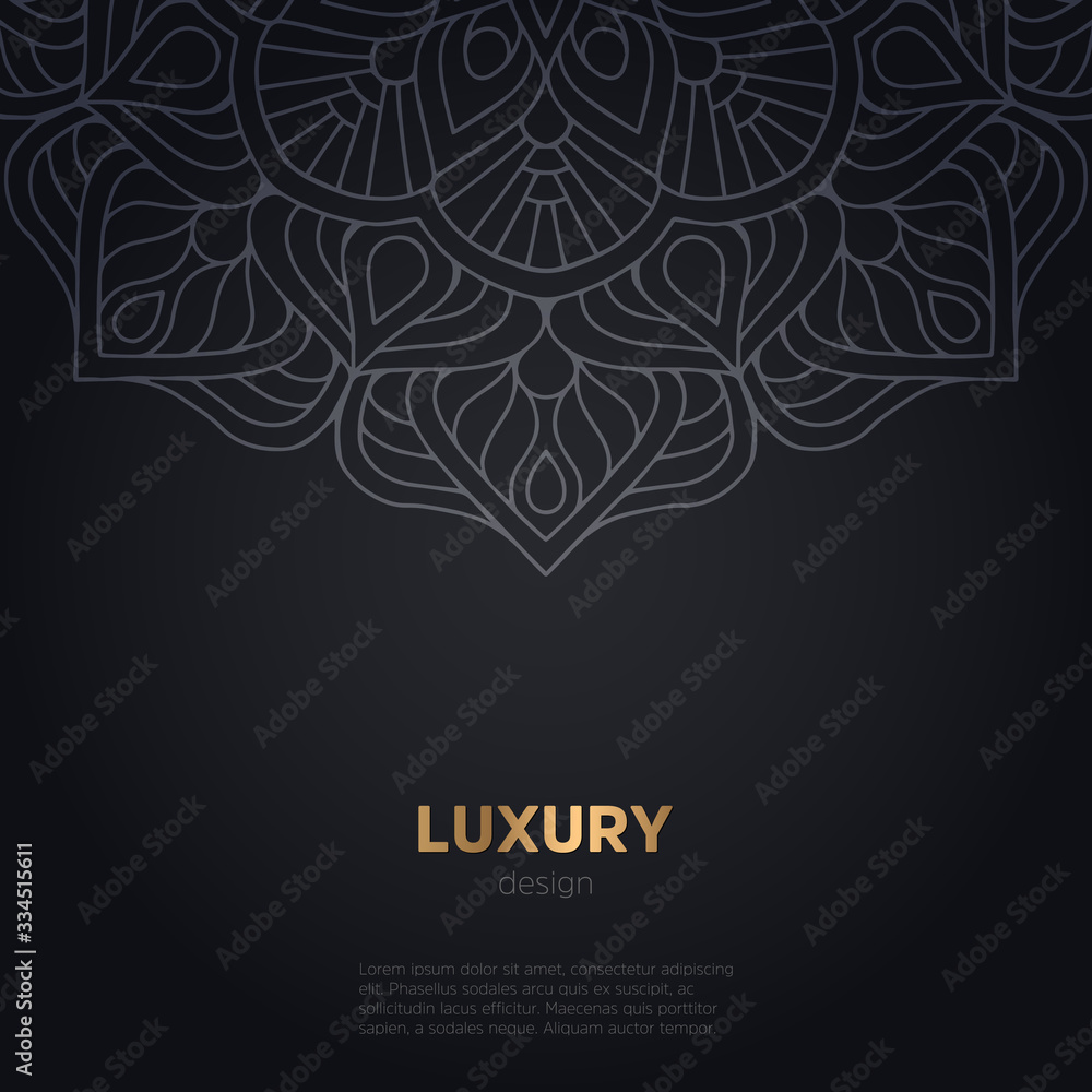 luxury mandala dark design background luxury mandala dark design background