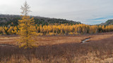 Autumn landscape in Quebec