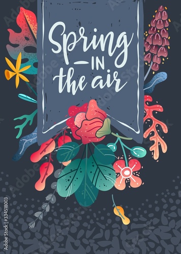 Vertical spring poster