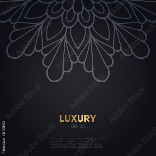 luxury mandala dark design background
