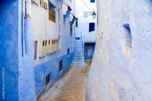 narrow street in old town morrocco