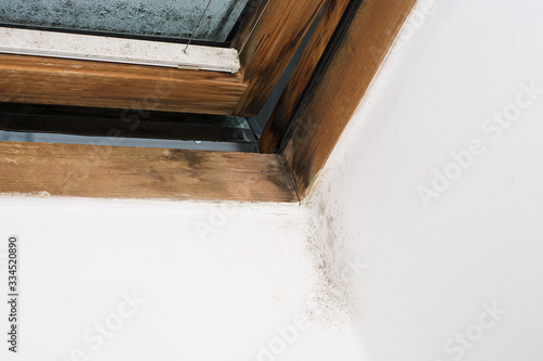 moisture on the window pane and in the corner of the wall, insufficient ventilation and thermal insulation