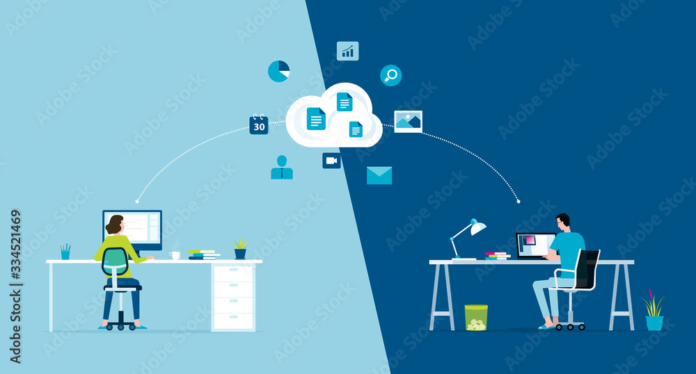 flat vector work from home workplace concept and business smart working online connect anywhere concept flat vector work from home workplace concept and business smart working online connect anywhere concept