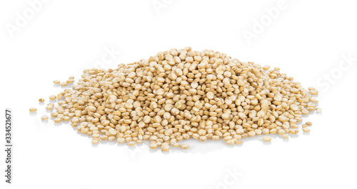 quinoa seeds isolated on white background
