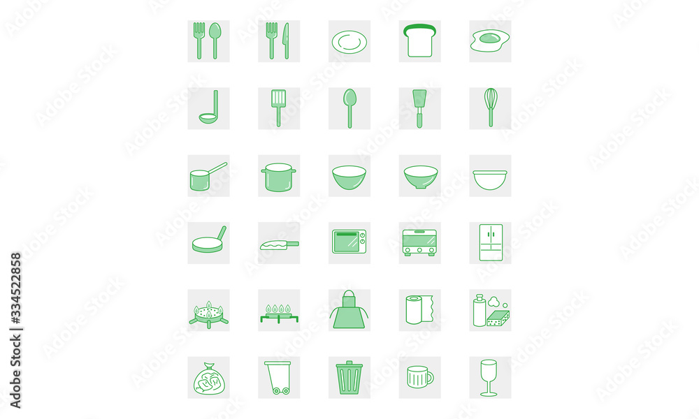 kitchen tools icon set kitchen tools icon set