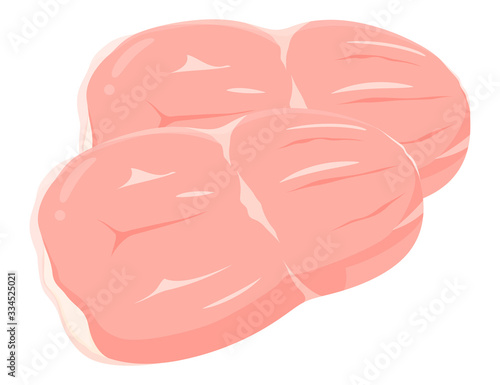 鶏もも肉のイラスト