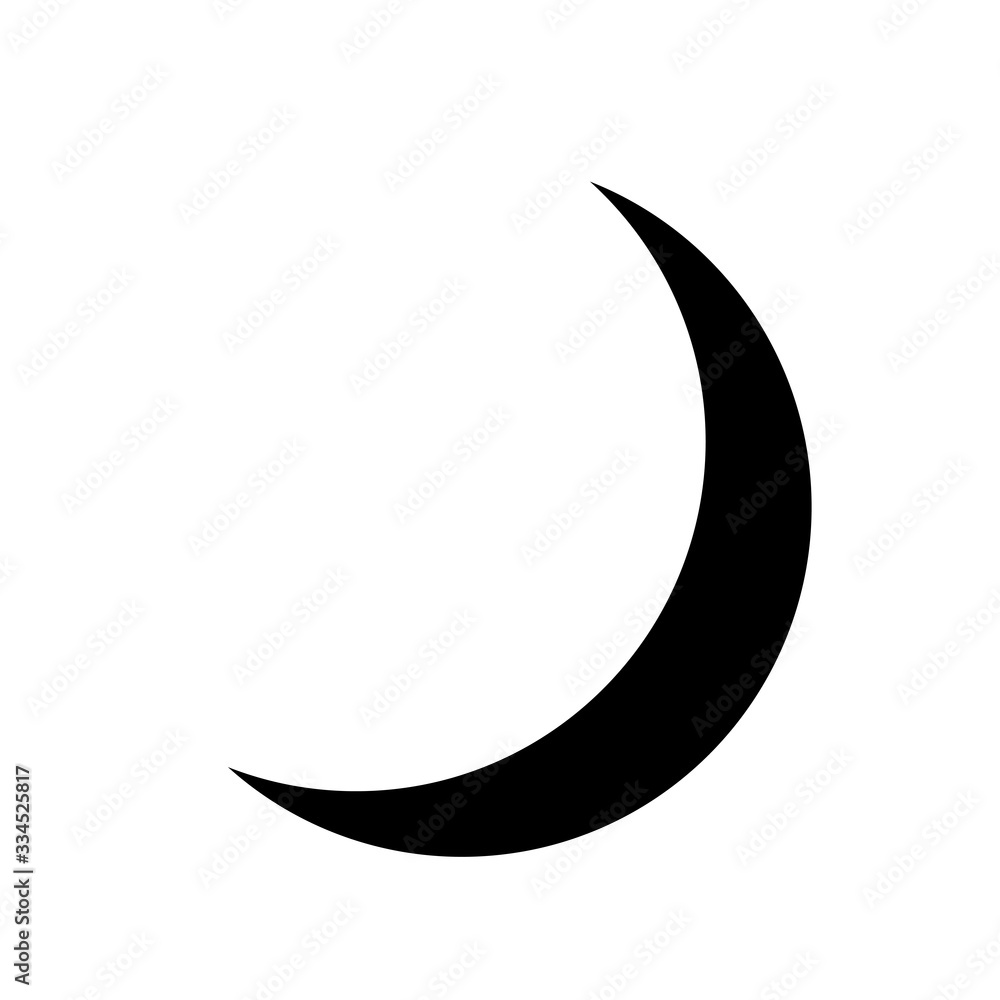 Crescent moon or night , nighttime flat icon for apps and websites . Moon logo design. Creative moon logo. Night logo. Crescent moon or night , nighttime flat icon for apps and websites . Moon logo design. Creative moon logo. Night logo.