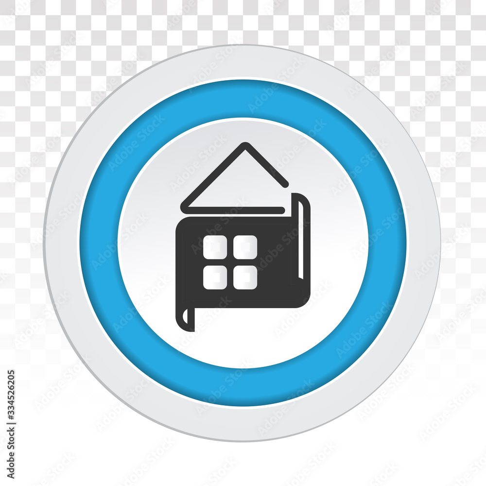 Web home page flat icons for apps and websites Web home page flat icons for apps and websites