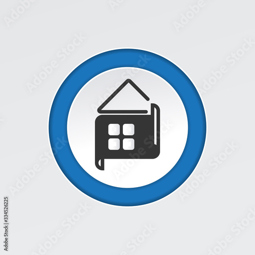 Web home page flat icons for apps and websites