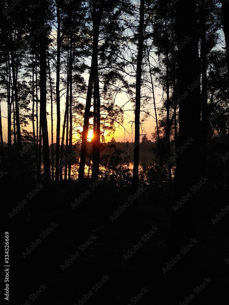 sunset on lake sunset on lake