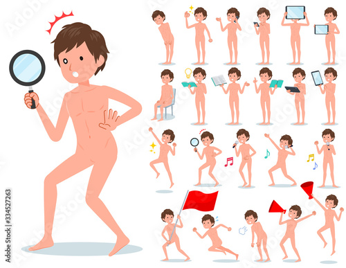 flat type nude men_Action