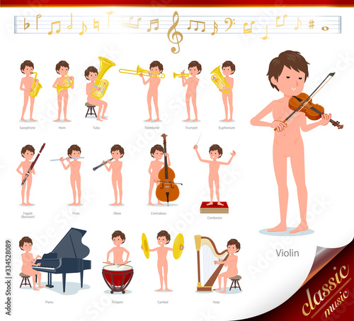 flat type nude men_classic music