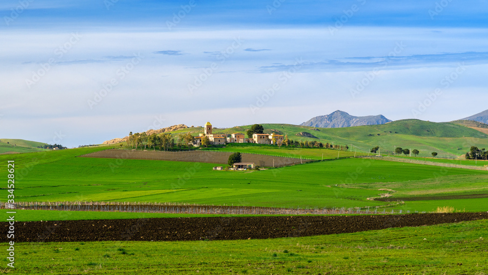 spring landscapes in Sicily, Italy