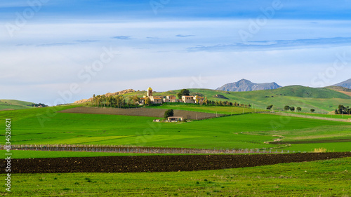 Obraz na płótnie spring landscapes in Sicily, Italy w salonie