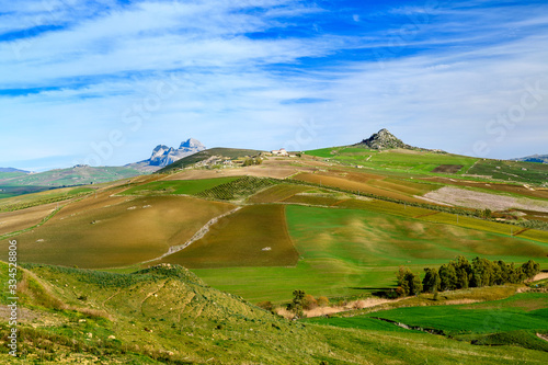 Obraz na płótnie spring landscapes in Sicily, Italy w salonie