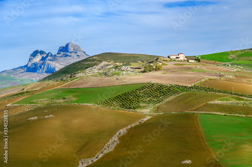 Obraz na płótnie spring landscapes in Sicily, Italy w salonie