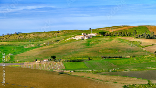Obraz na płótnie spring landscapes in Sicily, Italy w salonie