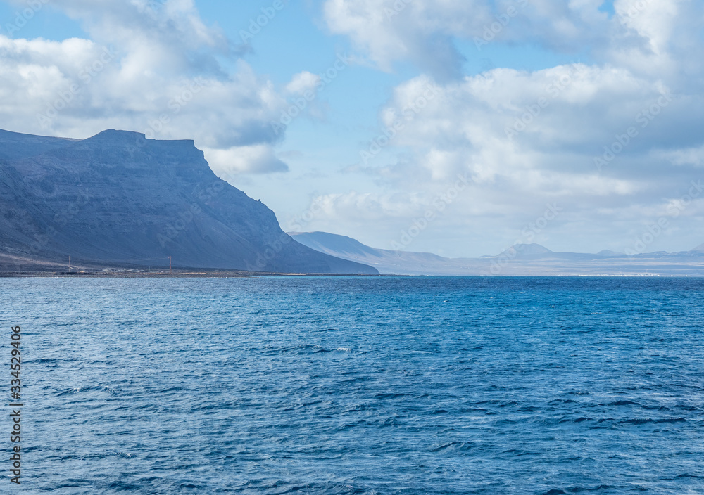 Seascape on island Lanzarote, Canary Islands Seascape on island Lanzarote, Canary Islands