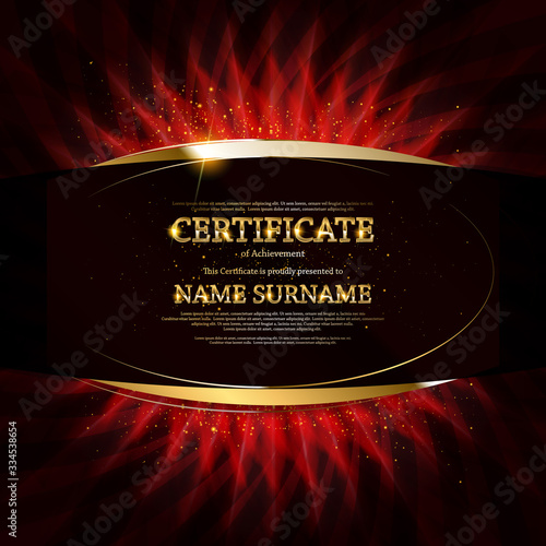 Gold Certificate of Achievement