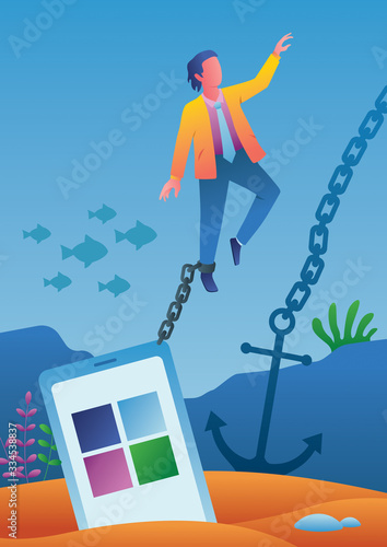 Chained to Smartphone