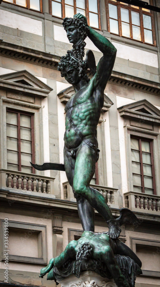 Perseo and Medusa bronze statue, Firenze, Tuscany, Italy Perseo and Medusa bronze statue, Firenze, Tuscany, Italy