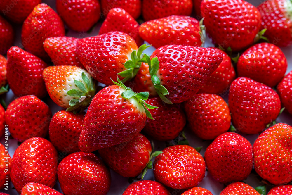 Some fresh strawberries. Some fresh strawberries.