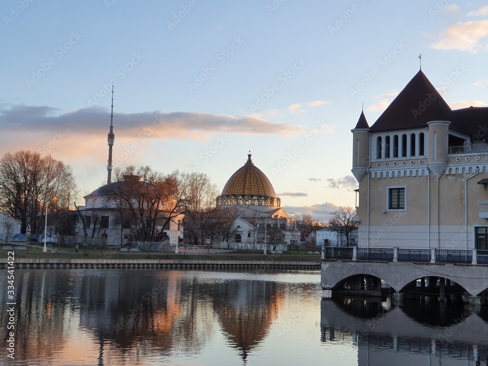 Fototapeta premium ВДНХ (VDNKH), Moscow, Russia