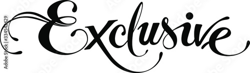 Exclusive - custom calligraphy text
